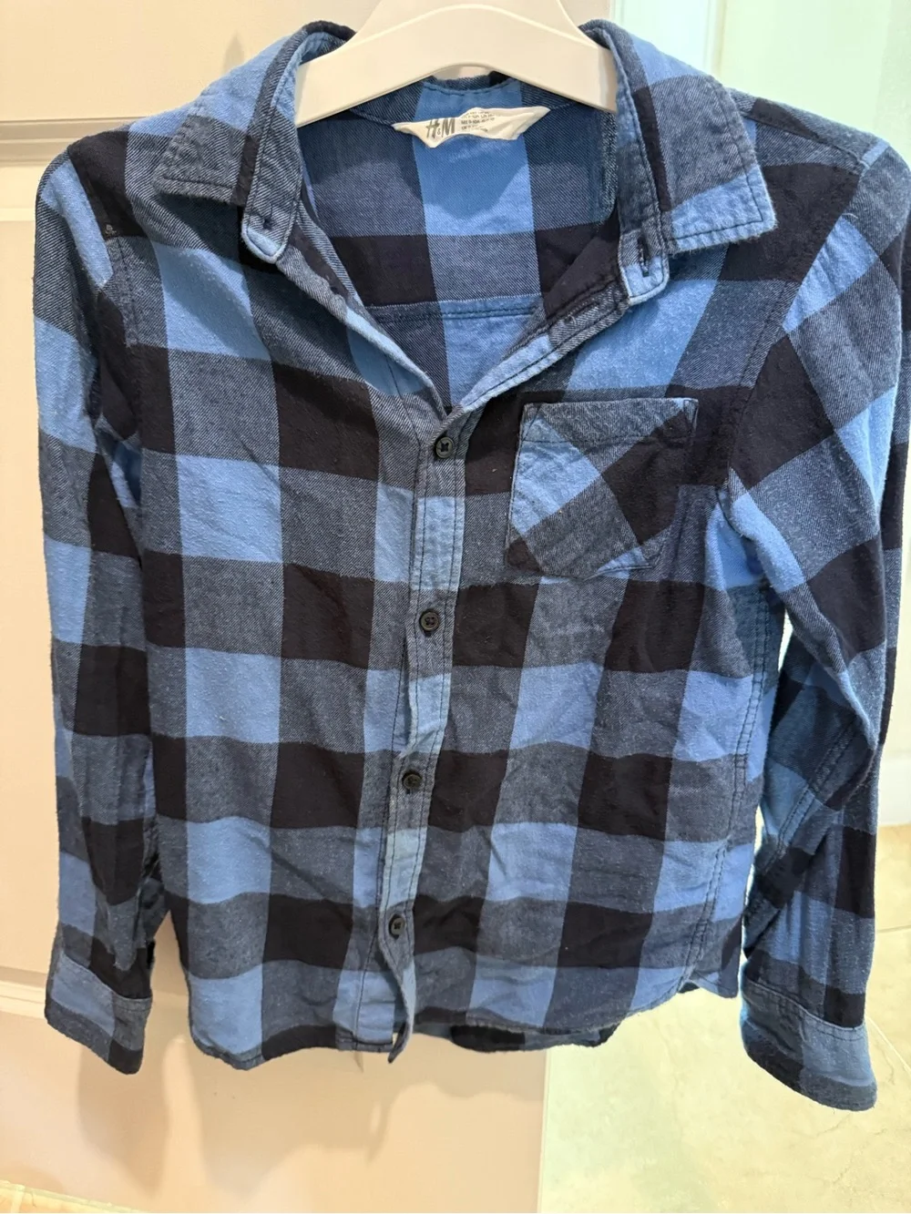 Old Navy Red and Black Buffalo Plaid Button-Down Shirt